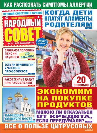 Обложка книги «Народный совет №08/2018»
