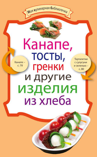 Обложка книги «Канапе, тосты, гренки и другие изделия из хлеба»