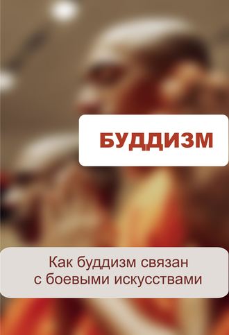 Обложка книги «Как буддизм связан с боевыми искусствами»