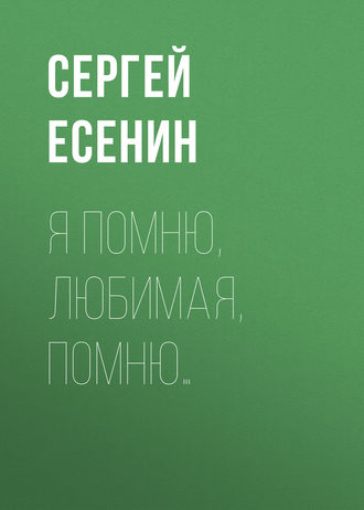 Обложка книги «Я помню, любимая, помню…»
