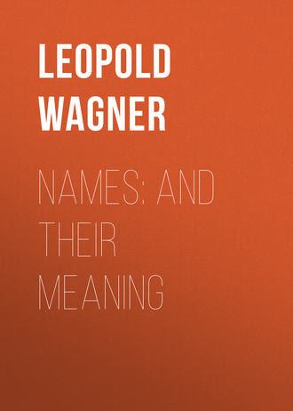 Обложка книги «Names: and Their Meaning»