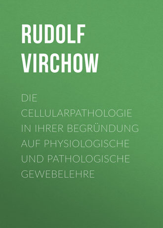 Обложка книги «Die Cellularpathologie in ihrer Begründung auf physiologische und pathologische Gewebelehre»