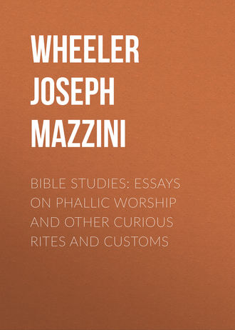 Wheeler Joseph Mazzini. Bible Studies: Essays on Phallic Worship and Other Curious Rites and Customs