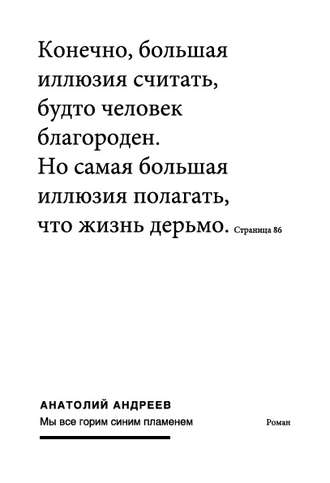 Обложка книги «Мы все горим синим пламенем»
