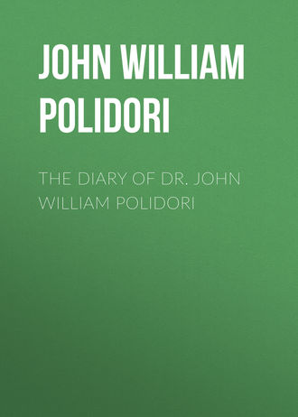 Обложка книги «The Diary of Dr. John William Polidori»