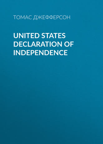 Обложка книги «United States Declaration of Independence»