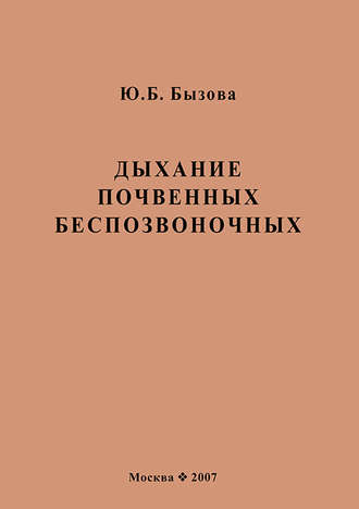 Обложка книги «Дыхание почвенных беспозвоночных»