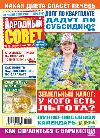 Обложка книги «Народный совет №23/2018»
