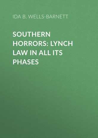 Обложка книги «Southern Horrors: Lynch Law in All Its Phases»