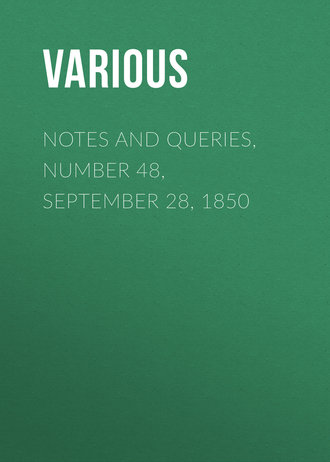 Обложка книги «Notes and Queries, Number 48, September 28, 1850»
