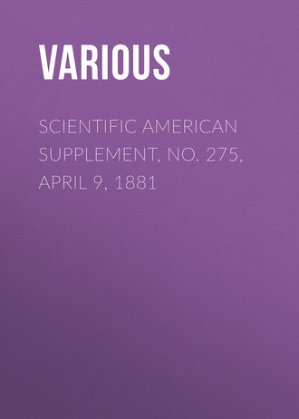 Обложка книги «Scientific American Supplement, No. 275, April 9, 1881»