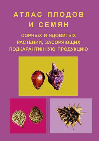 Обложка книги «Атлас плодов и семян сорных и ядовитых растений, засоряющих подкарантинную продукцию»
