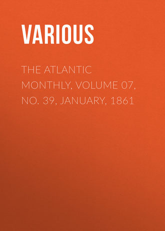 Обложка книги «The Atlantic Monthly, Volume 07, No. 39, January, 1861»