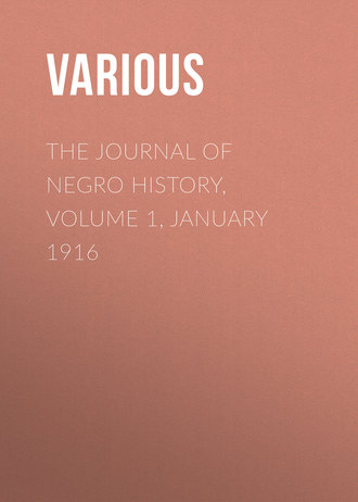 Обложка книги «The Journal of Negro History, Volume 1, January 1916»