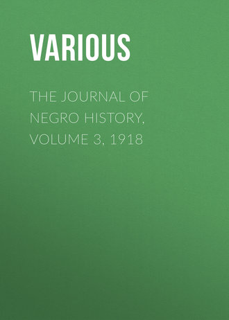 Обложка книги «The Journal of Negro History, Volume 3, 1918»