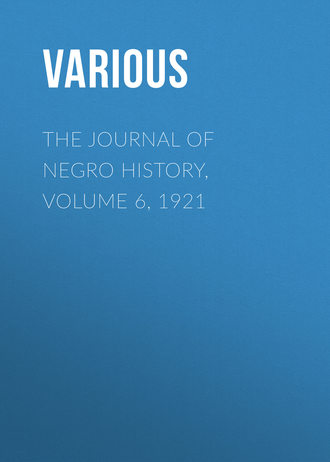 Обложка книги «The Journal of Negro History, Volume 6, 1921»