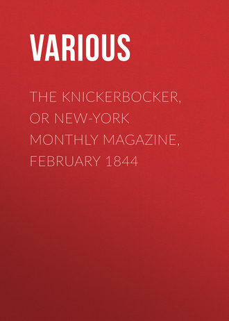 Обложка книги «The Knickerbocker, or New-York Monthly Magazine, February 1844»