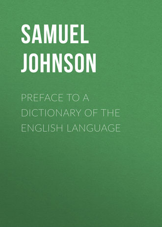 Обложка книги «Preface to a Dictionary of the English Language»