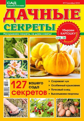 Обложка книги «Сад своими руками. Дачные секреты №9/2018»