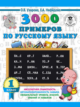 Обложка книги «3000 примеров по русскому языку. 1 класс»