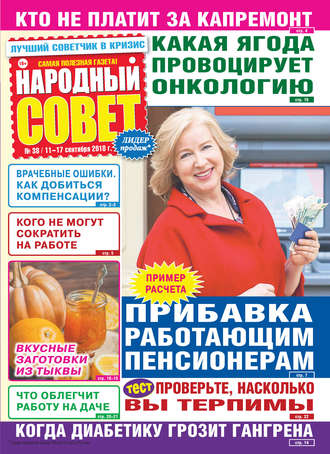 Обложка книги «Народный совет №38/2018»