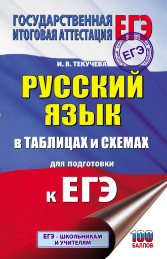 Обложка книги «ЕГЭ. Русский язык в таблицах и схемах для подготовки к ЕГЭ»