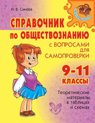 И. В. Синова. Справочник по обществознанию с вопросами для самопроверки. 9-11 классы