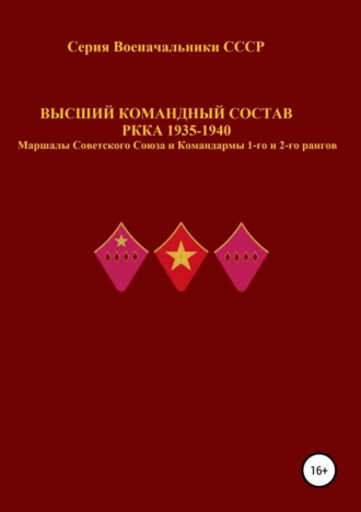 Денис Юрьевич Соловьев. Высший командный состав РККА 1935-1940 Маршалы Советского Союза и Командармы 1-го и 2-го рангов