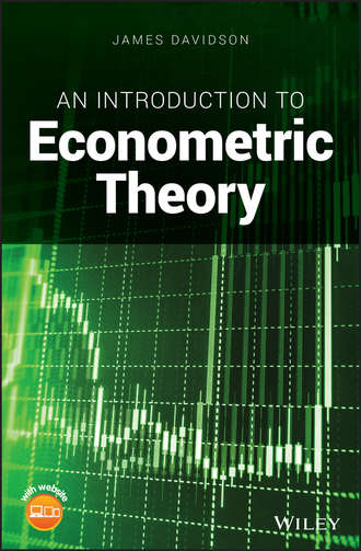 James  Davidson. An Introduction to Econometric Theory