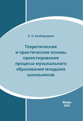 Л. А. Безбородова. Теоретические и практические основы проектирования процесса музыкального образования младших школьников