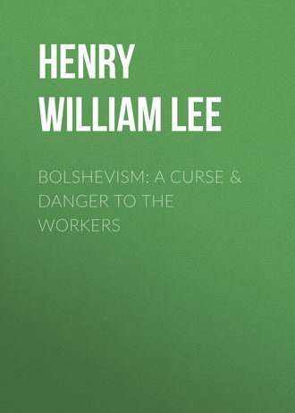 Обложка книги «Bolshevism: A Curse & Danger to the Workers»