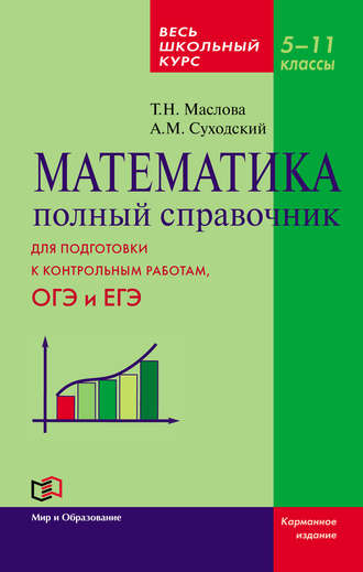 Обложка книги «Математика. Полный справочник. Весь школьный курс. 5–11 классы»