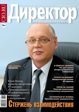 Обложка книги «Директор информационной службы №10/2012»
