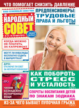 Обложка книги «Народный совет №13/2019»