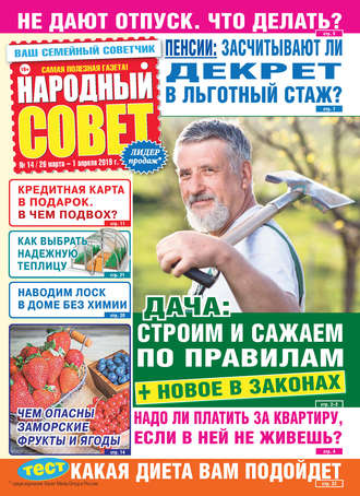 Обложка книги «Народный совет №14/2019»