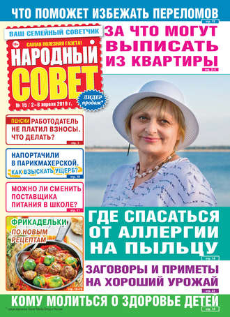 Обложка книги «Народный совет №15/2019»
