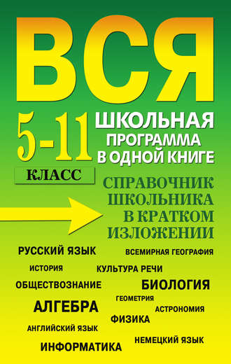 Группа авторов. Вся школьная программа в одной книге. Справочник школьника в кратком изложении. 5-11 класс