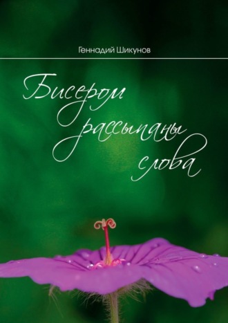 Обложка книги «Бисером рассыпаны слова. Сборник миниатюр и лирических стихотворений»