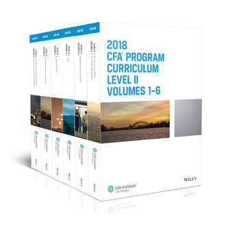 CFA Institute. CFA Program Curriculum 2018 Level II