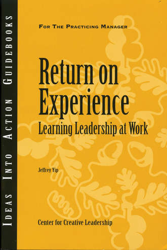 Jeffrey  Yip. Return on Experience