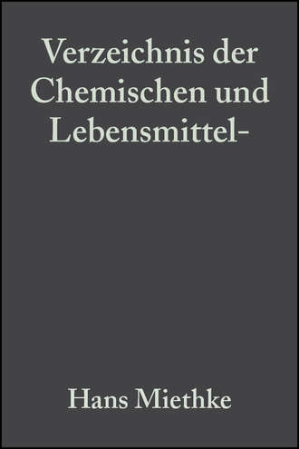 Hans  Miethke. Verzeichnis der Chemischen und Lebensmittel- Untersuchungs?mter in der Bundesrepublik Deutschland