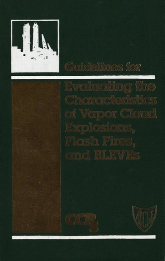 CCPS (Center for Chemical Process Safety). Guidelines for Evaluating the Characteristics of Vapor Cloud Explosions, Flash Fires, and BLEVEs