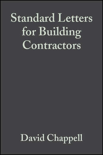 David  Chappell. Standard Letters for Building Contractors