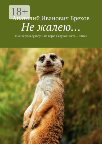 Обложка книги «Не жалею… Я не верю в судьбу и не верю в случайность… Стихи»