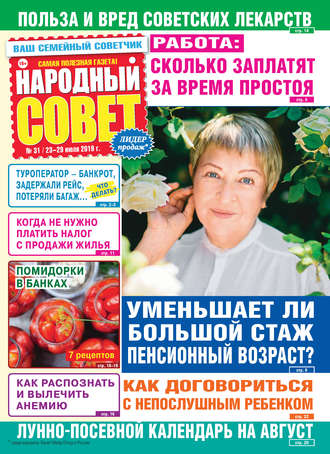 Обложка книги «Народный совет №31/2019»