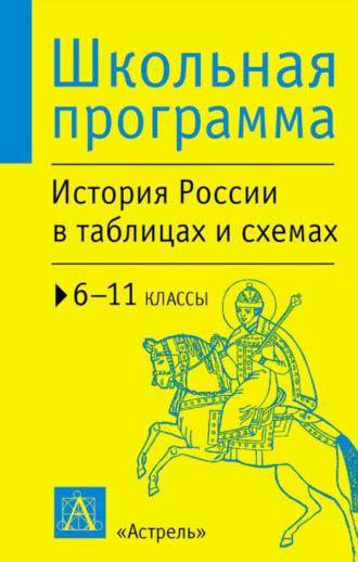 Обложка книги «История России в таблицах и схемах. 6-11 классы»