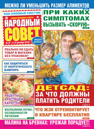 Обложка книги «Народный совет №37/2019»