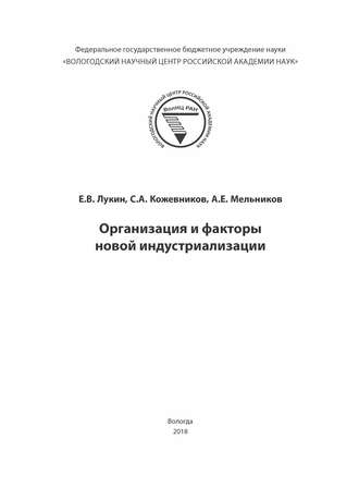 Е. В. Лукин. Организация и факторы новой индустриализации