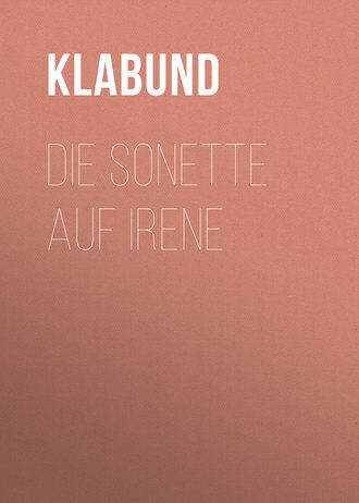 Обложка книги «Die Sonette auf Irene»