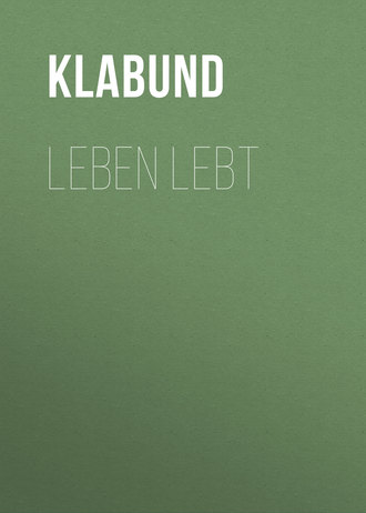 Обложка книги «Leben lebt»